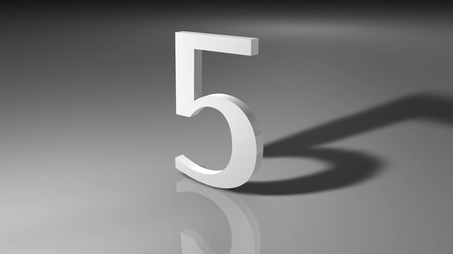 Countdown 3D animation to new year 2010