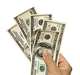 Dollars in hand