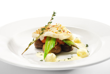 Hot Fish Dishes - Halibut fillet