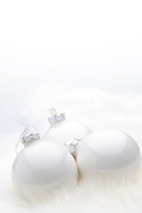 White Christmas Baubles
