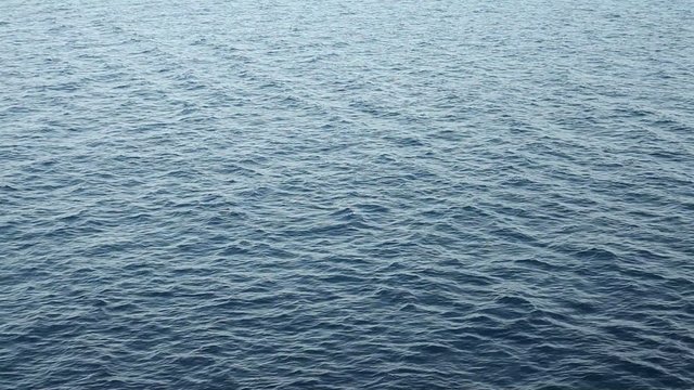Sea surface with ripples and waves