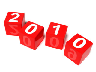 Il nuovo anno 2010 in dadi