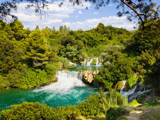 Waterfall KRKA in Croatia
