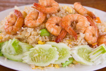 Fried rice with seafood