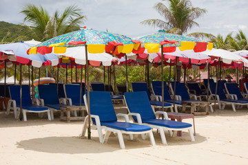 Beach on a sunny day.Pattaya city in Thailand