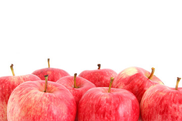 Red apples,isolated.