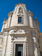 Fototapeta na wymiar Kościół Czyściec. Matera.