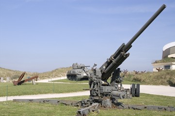 Artillerie anti-aérienne de la seconde guerre mondiale en norman