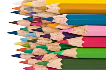 multi-coloured pencils