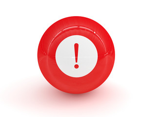 red ball with exclamation mark