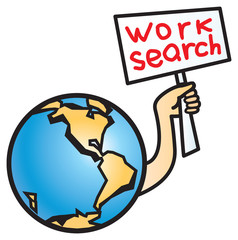World crisis. Work search.