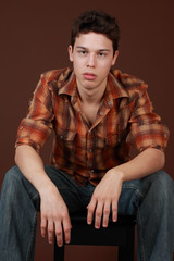 Obraz premium caucasian young guy