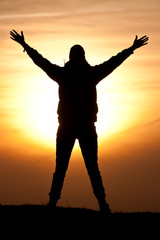 Fototapeta premium Cheering the sun