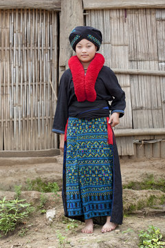 Asiatische Frau Yao von Laos