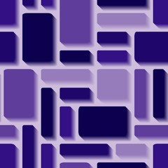Fototapeta na wymiar Violet 3d tiles. Seamless vector pattern