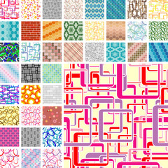 Many seamless patterns