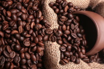 coffee poured put of a cup