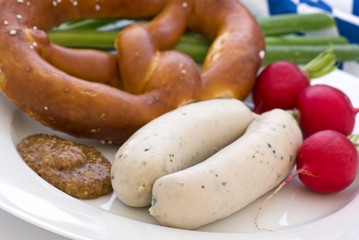 Weisswurst mit Brezen