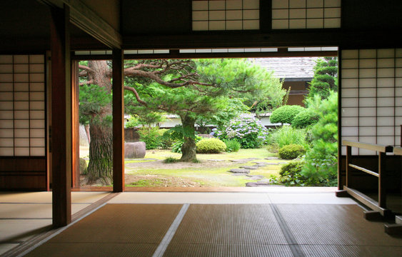 Fototapeta interieur traditionnel japon