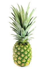 Isolated pineapple on white background