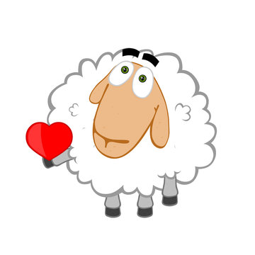 Sheep that gives heart
