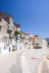 embankment in Baska, Croatia