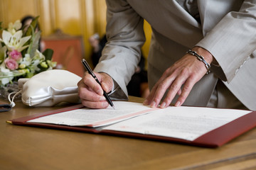 signature du marié