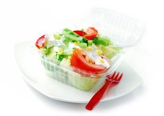 fastfood mal gesund! frischer salat