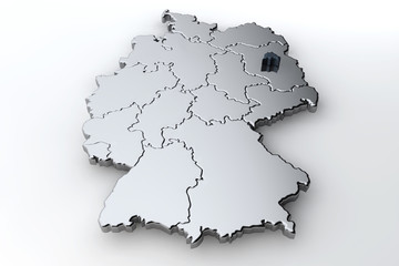 Deutschlandkarte Berlin