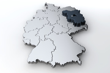 Deutschlandkarte Brandenburg