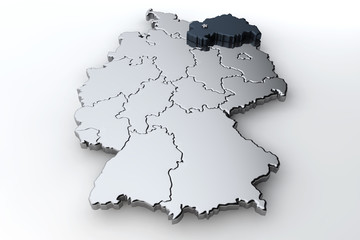 Deutschlandkarte Mecklenburg Vorpommern