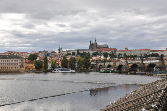 Unwetter über Prag