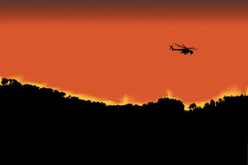 Helicoptero de extincion de incendios