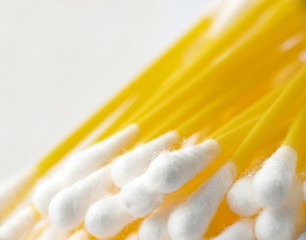 Cotton yellow hygienic stick