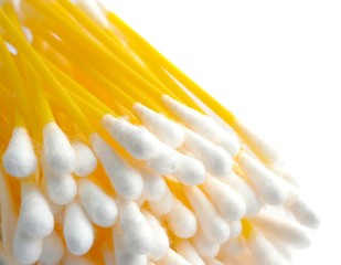 Cotton yellow hygienic stick