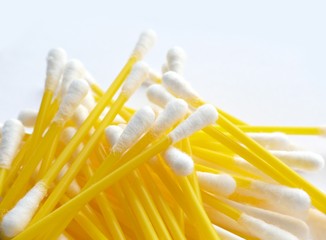 Cotton yellow hygienic stick