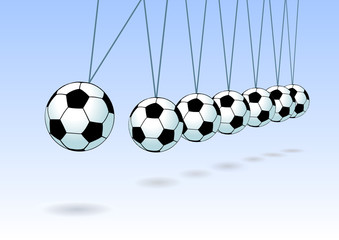 Balancing soccer ball