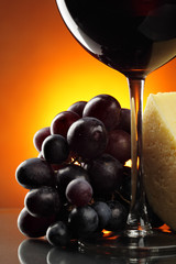 Still-life with red wine