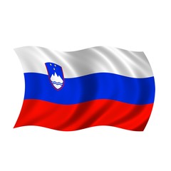 Fototapeta premium Flagge Slowenien