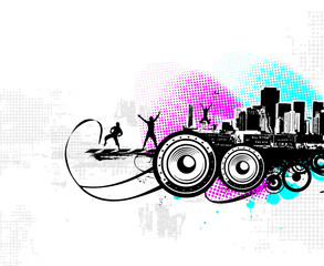 urban grunge city background