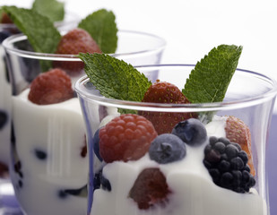 yogurt and fruit