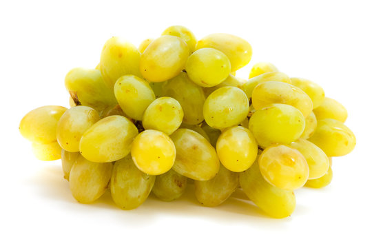 bunch of grapes  isolated on white