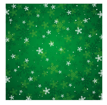 green christmas background, vector illustration