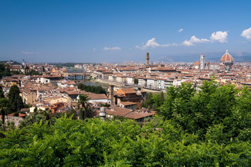 Fototapeta na wymiar Ausblick über Florenz