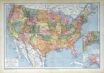 Alte Karte von 1883, Amerika, USA, USA, Vereinigte Staaten © PicturePast