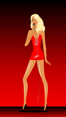 girl with a microphone