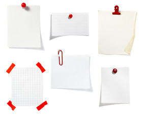 red clip notes business office group