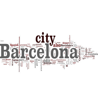Barcelona word cloud