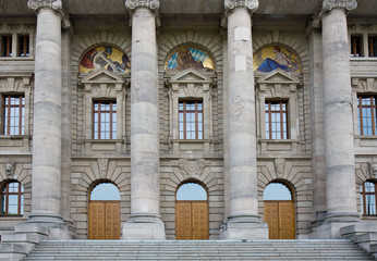 münchen, staatslanzlei, fassade