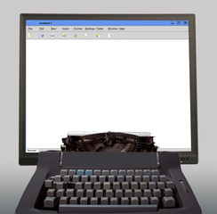 typewriter with touch screen